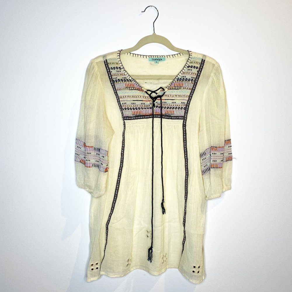 Embroidered Tunic Top